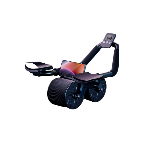 Automatic Rebound Abdominal Muscle Roller with Kneeling Mat