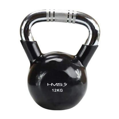 Kettlebell HMS KTC12 BLACK cast iron knurled handle