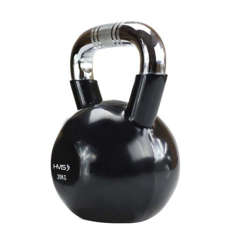 Kettlebell HMS KTC12 BLACK cast iron knurled handle