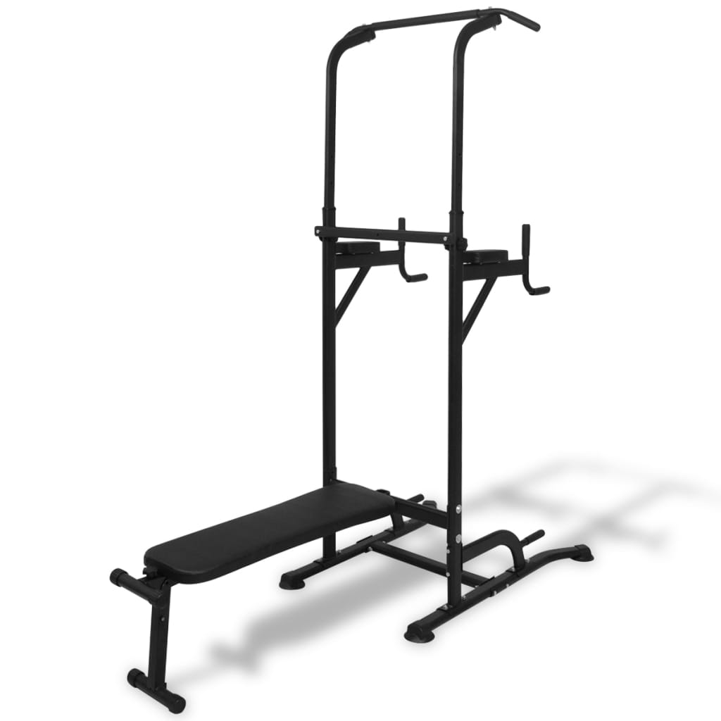 vidaXL Power Tower with Sit-up Bench