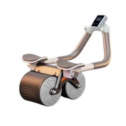 Automatic Rebound Abdominal Muscle Roller with Kneeling Mat