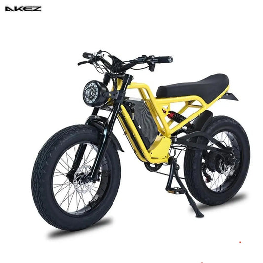 AKEZ 20-Inch Electric Mountain Bike - 1500W 48V