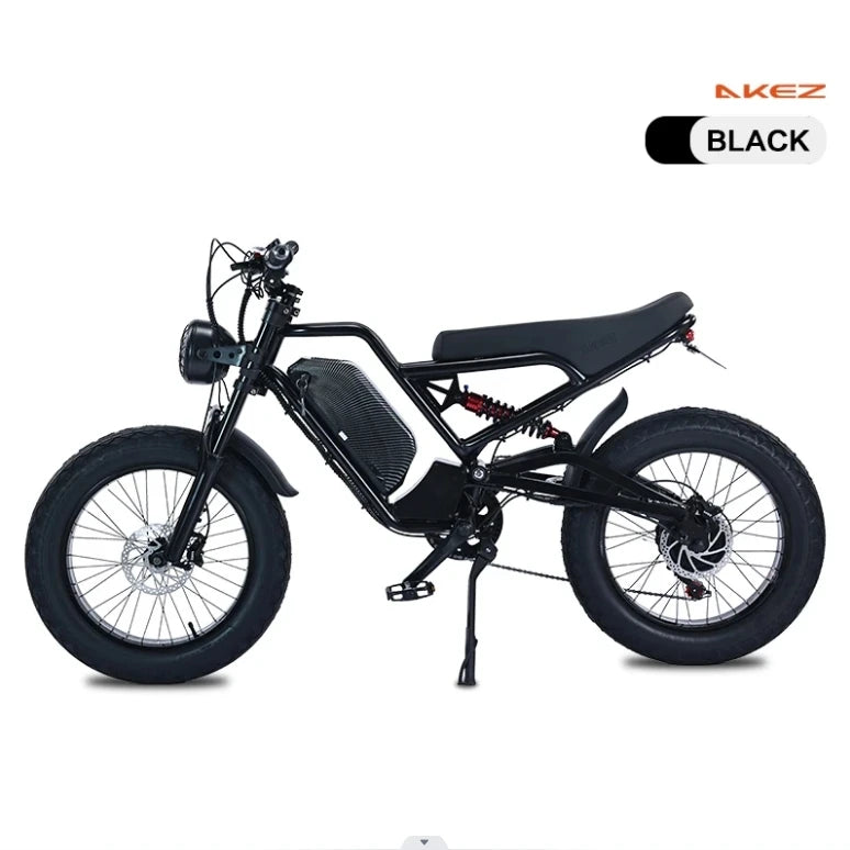 AKEZ 20-Inch Electric Mountain Bike - 1500W 48V