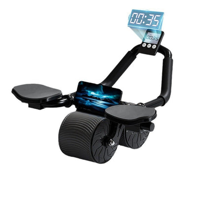 Automatic Rebound Abdominal Muscle Roller with Kneeling Mat