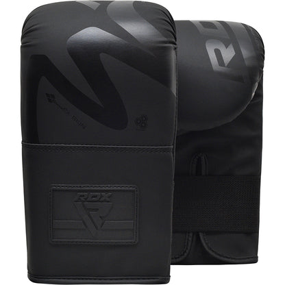 RDX F15 Noir 4oz Bag Gloves - Premium leather training mitts for home boxing & fitness. Lightweight, durable & comfortable. Shop FlexFlow Fitness!