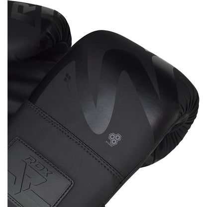RDX F15 Noir 4oz Bag Gloves - Premium leather training mitts for home boxing & fitness. Lightweight, durable & comfortable. Shop FlexFlow Fitness!